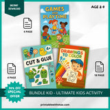 Ultimate Kids Activity & Story Book Bundle – 8 Books + FREE Personalized Diploma