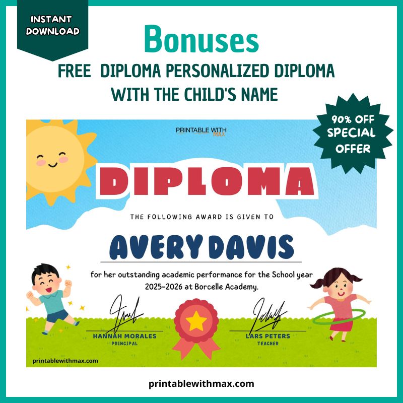 Ultimate Kids Activity & Story Book Bundle – 8 Books + FREE Personalized Diploma