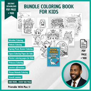Ultimate Kids' Coloring Book Bundle – Fun, Learning &amp; Creativity in One!